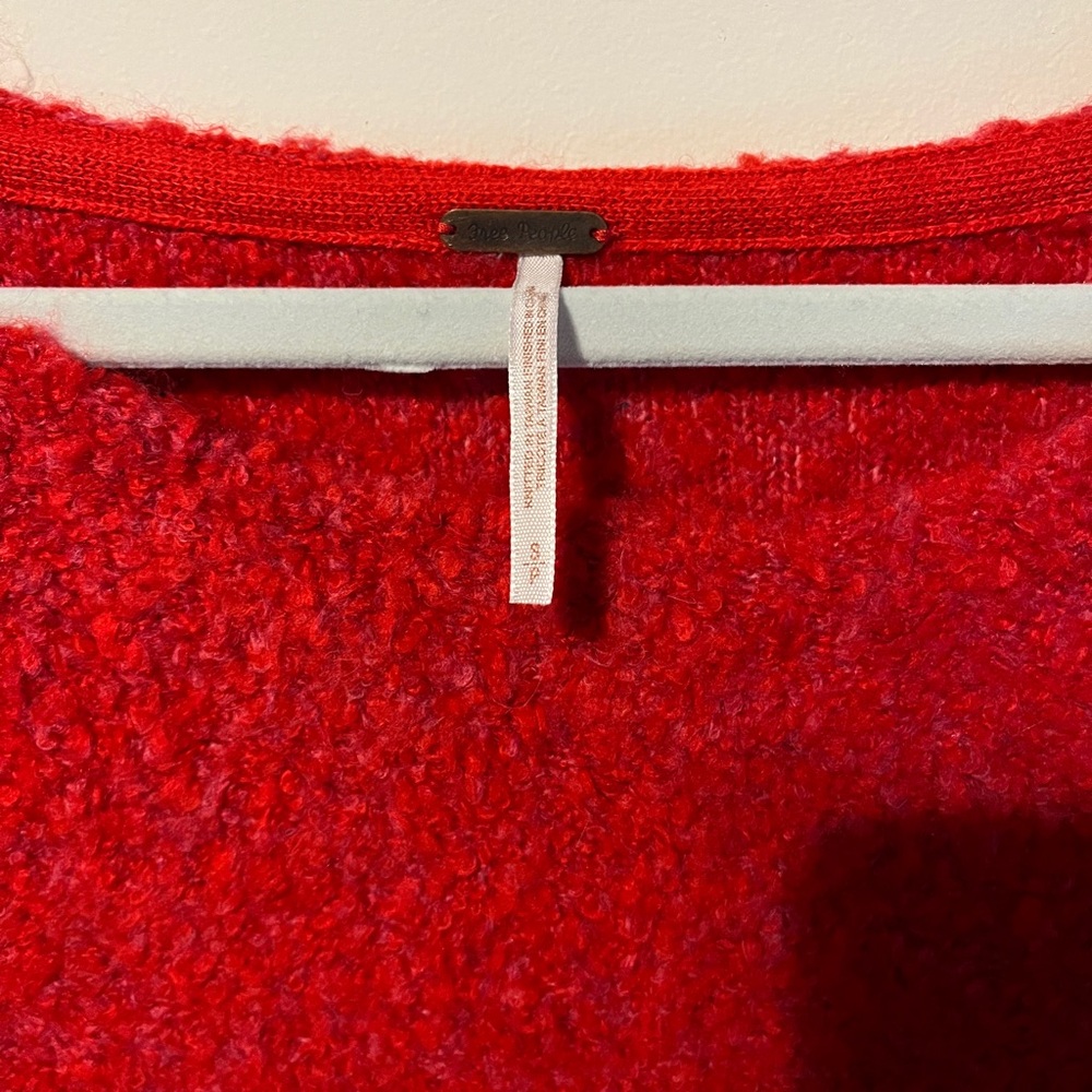 Free People Moira Slouchy Tunic / Cherry Fizz Combo - Picture 4 of 6